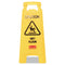 Caution Wet Floor Sign, 11 X 12 X 25, Bright Yellow