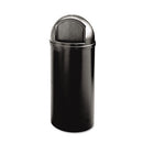 Marshal Classic Container, 25 Gal, Plastic, Black