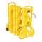 Portable Mobile Safety Barrier, Plastic, 13 Ft X 40", Yellow