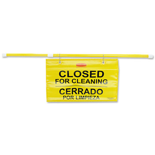 Site Safety Hanging Sign, 50 X 1 X 13, Multi-lingual, Yellow