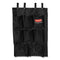 Fabric 9-pocket Cart Organizer, 19.75 X 1.5 X 28, Black