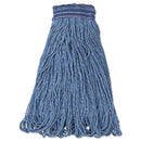 Universal Headband Mop Head, Cotton/synthetic, 24oz, Blue, 12/carton