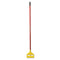 Invader Fiberglass Side-gate Wet-mop Handle, 60", Red/yellow