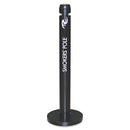 Smoker's Pole, Round, Steel, 0.9 Gal, 4 Dia X 41h, Black