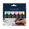 Job Pastel Highlighters, Chisel Tip (1mm/5mm), Assorted Ink Colors, Black/assorted Barrel Colors, 6/pack