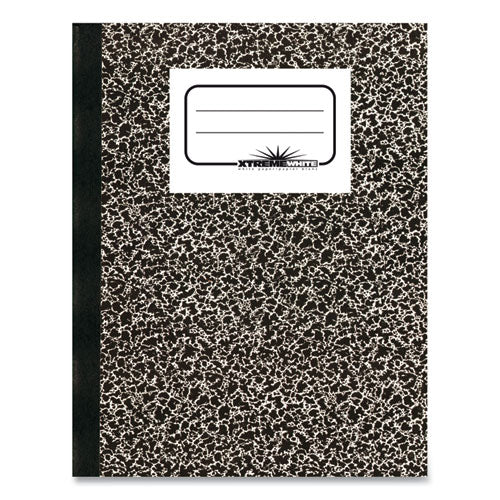 Composition Book, Medium/college Rule, Black Marble Cover, (80) 10 X 7.88 Sheets