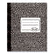 Composition Book, Medium/college Rule, Black Marble Cover, (80) 11 X 8.38 Sheets