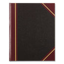 Texthide Eye-ease Record Book, Black/burgundy/gold Cover, 10.38 X 8.38 Sheets, 150 Sheets/book