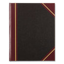 Texthide Eye-ease Record Book, Black/burgundy/gold Cover, 10.38 X 8.38 Sheets, 300 Sheets/book