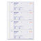 Money Receipt Book, Softcover, Two-part Carbonless, 7 X 2.75, 4 Forms/sheet, 200 Forms Total