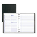 Notepro Undated Daily Planner, 9.25 X 7.25, Black Cover, Undated