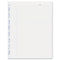 Miraclebind Ruled Paper Refill Sheets For All Miraclebind Notebooks And Planners, 9.25 X 7.25, White/blue Sheets, Undated