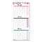 3-month Wall Calendar, Colorful Leaves Artwork, 12.25 X 27, White/multicolor Sheets, 14-month (dec To Jan): 2024
