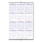 Yearly Wall Calendar, 24 X 36, White/blue Sheets, 12-month (jan To Dec): 2024