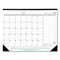 Ecologix Monthly Desk Pad Calendar, 22 X 17, White/green Sheets, Black Binding/corners, 12-month (jan To Dec): 2024