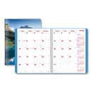 Mountains 14-month Planner, Mountains Photography, 11 X 8.5, Blue/green Cover, 14-month (dec To Jan): 2023 To 2025