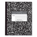 Marble Cover Composition Book, Wide/legal Rule, Black Marble Cover, (36) 8.5 X 7 Sheets