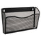 Single Pocket Wire Mesh Wall File, Letter Size, 14" X 3.27" X 8.5", Black