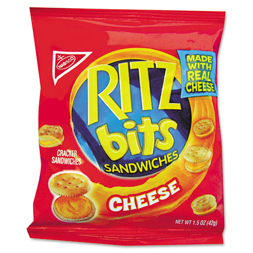 Ritz Bits, Cheese, 1.5 Oz Packs, 60/carton