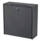 Wall-mountable Interoffice Mailbox, 18 X 7 X 18, Black