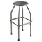 Diesel Industrial Stool With Stationary Seat, Backless, Supports Up To 250 Lb, 22" To 30" Seat Height, Pewter