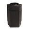 Canmeleon Indoor/outdoor Pentagon Receptacle, 30 Gal, Polyethylene, Black