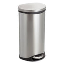 Step-on Medical Receptacle, 7.5 Gal, Steel, Stainless Steel