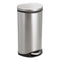 Step-on Medical Receptacle, 7.5 Gal, Steel, Stainless Steel