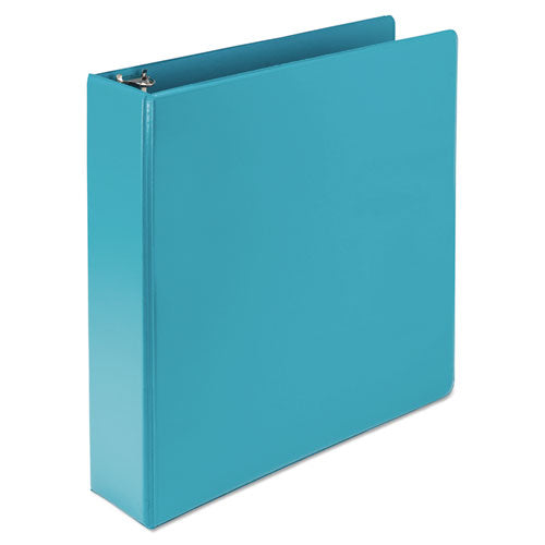 Earth’s Choice Plant-based Durable Fashion View Binder, 3 Rings, 2" Capacity, 11 X 8.5, Turquoise, 2/pack
