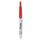 Retractable Permanent Marker, Extra-fine Needle Tip, Red