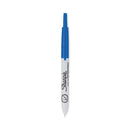 Retractable Permanent Marker, Extra-fine Needle Tip, Blue