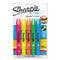 Gel Highlighters, Assorted Ink Colors, Bullet Tip, Assorted Barrel Colors, 5/set