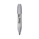 Metallic Chisel Tip Permanent Marker, Medium Chisel Tip, Silver, Dozen