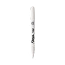 Permanent Paint Marker, Fine Bullet Tip, White, Dozen