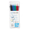 Vis-a-vis Wet Erase Marker, Fine Bullet Tip, Assorted Colors, 4/set