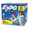 Low Odor Dry Erase Vibrant Color Markers, Broad Chisel Tip, Assorted Colors, 36/pack