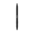 S-gel Premium Metal Barrel Gel Pen, Retractable, Medium 0.7 Mm, Black Ink, Black Barrel, Dozen