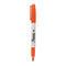 Fine Tip Permanent Marker, Fine Bullet Tip, Orange, Dozen