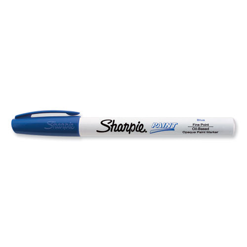 Permanent Paint Marker, Fine Bullet Tip, Blue