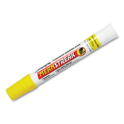 Mean Streak Marking Stick, Broad Bullet Tip, Yellow