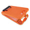 Deskmate Ii With Calculator, 0.5" Clip Capacity, Holds 8.5 X 11 Sheets, Hi-vis Orange