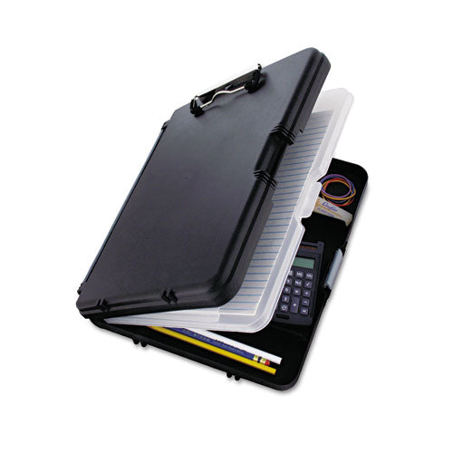 Workmate Ii Storage Clipboard, 0.5" Clip Capacity, Holds 8.5 X 11 Sheets, Black/charcoal