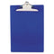 Recycled Plastic Clipboard With Ruler Edge, 1" Clip Capacity, Holds 8.5 X 11 Sheets, Blue