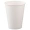 Single-sided Poly Paper Hot Cups, 8 Oz, White, 50/bag, 20 Bags/carton