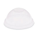 Dome-top Cold Cup Lids, Fits 2.5 Oz To 9 Oz Containers, Clear, Plastic, 2,500/carton