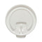 Lift Back And Lock Tab Cup Lids For Foam Cups, Fits 10 Oz Trophy Cups, White, 2,000/carton