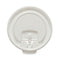 Lift Back And Lock Tab Cup Lids For Foam Cups, Fits 8 Oz Trophy Cups, White, 100/pack