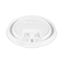 Lift Back And Lock Tab Lids For Paper Cups, Fits 8 Oz Cups, White, 100/sleeve, 10 Sleeves/carton