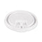 Lift Back And Lock Tab Lids For Paper Cups, Fits 10 Oz Cups, White, 100/sleeve, 10 Sleeves/carton