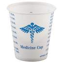 Paper Medical And Dental Graduated Cups, 3 Oz, White/blue, 100/bag, 50 Bags/carton